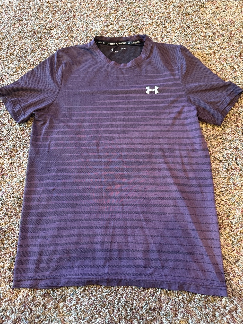 Under Armour Men’s Purple Striped Performance Tee